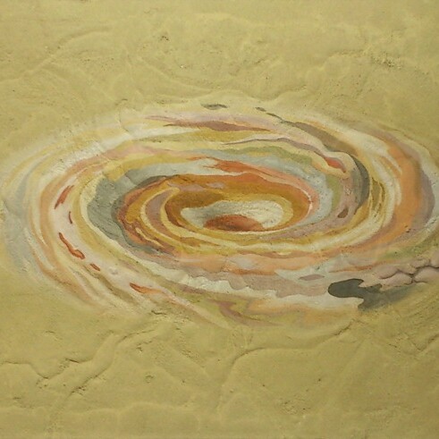 Erdwirbel Clayintone 2016 © W. Hofer, 130 x 70 cm