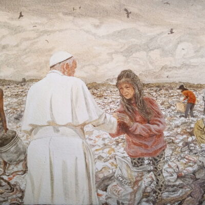 Pope Francis visits waste pickers Pope Francis visits waste pickers