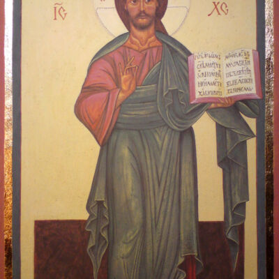 Christus Pantokrator Christus Pantokrator, nach dem Original in Sanok, Ikonenmuseum, Clayintone 2010, 40 x 60 cm, gerahmt