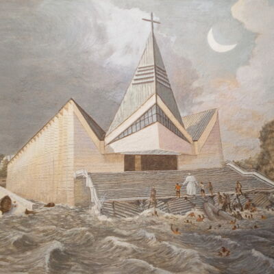 Church of Saint Maximilian Kolbe, Krakow Church of Saint Maximilian Kolbe, Krakow Clayintone 2021, © W. Hofer, 84x68 cm